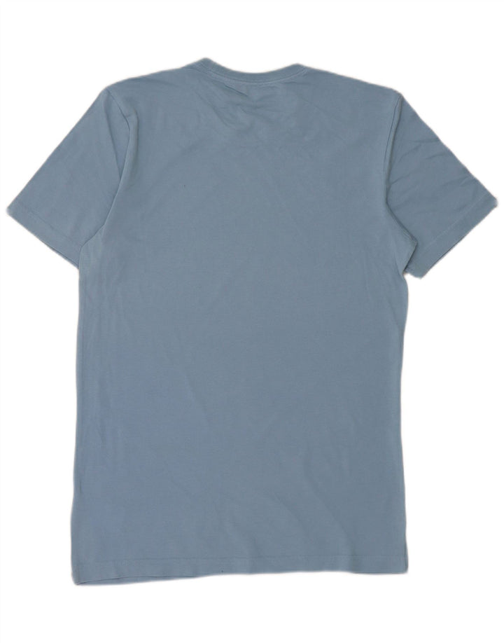 ADIDAS Mens Graphic T-Shirt Top Small Blue Cotton