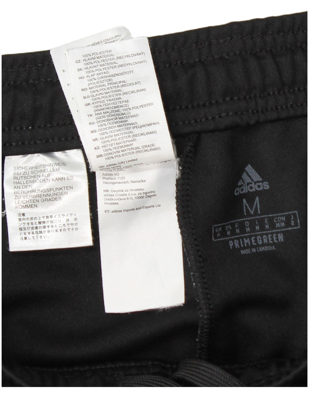 Pantaloni de trening Adidas Aeroready pentru bărbați, poliester mediu negru