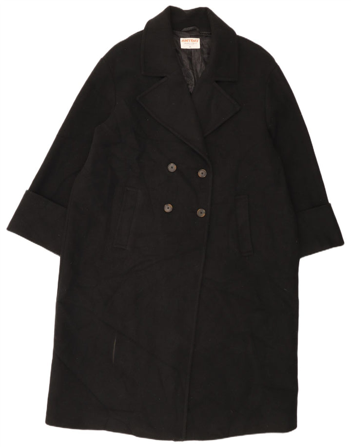 Palton supradimensionat pentru femei John Lewis, cu două piept, UK 18 XL, poliester negru