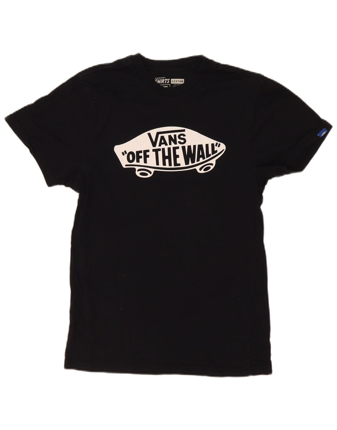 Tricou grafic personalizat Vans pentru bărbați Top mic bumbac negru