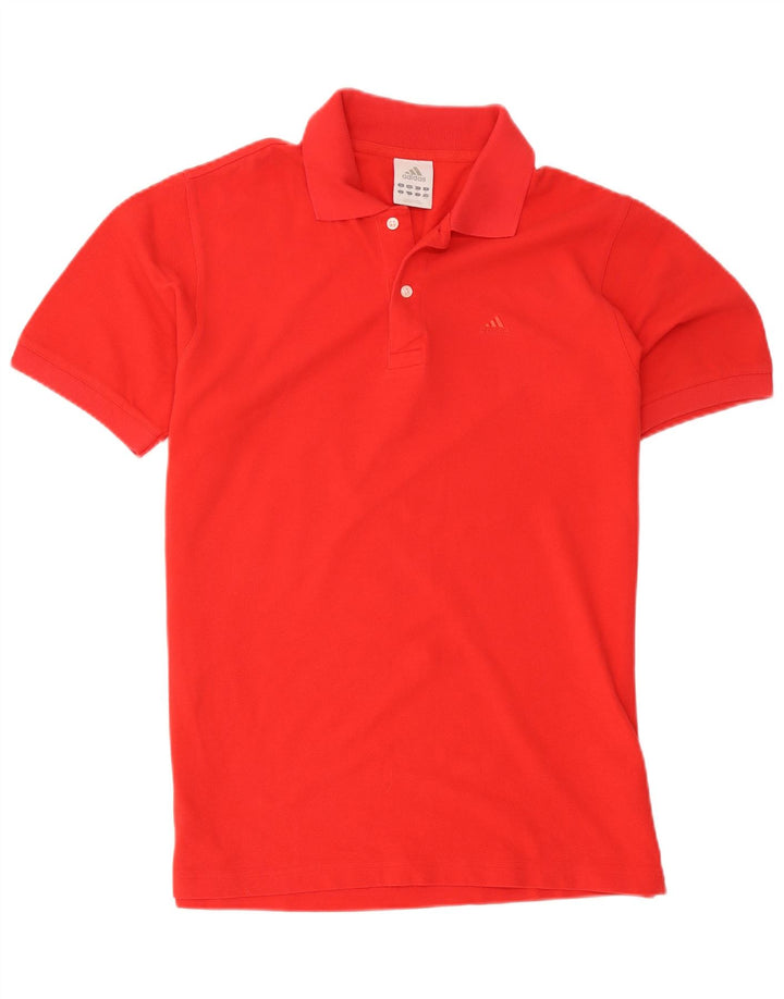 Tricou polo Adidas pentru bărbați, bumbac roșu mediu