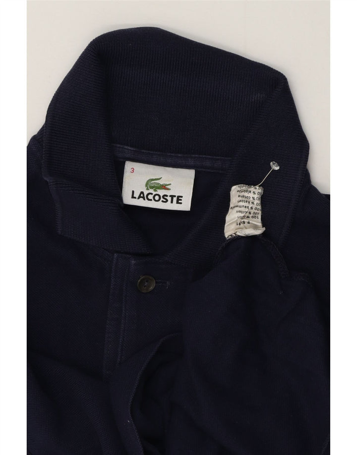 Tricou polo pentru bărbați Lacoste Mărimea 3 Bumbac bleumarin mic