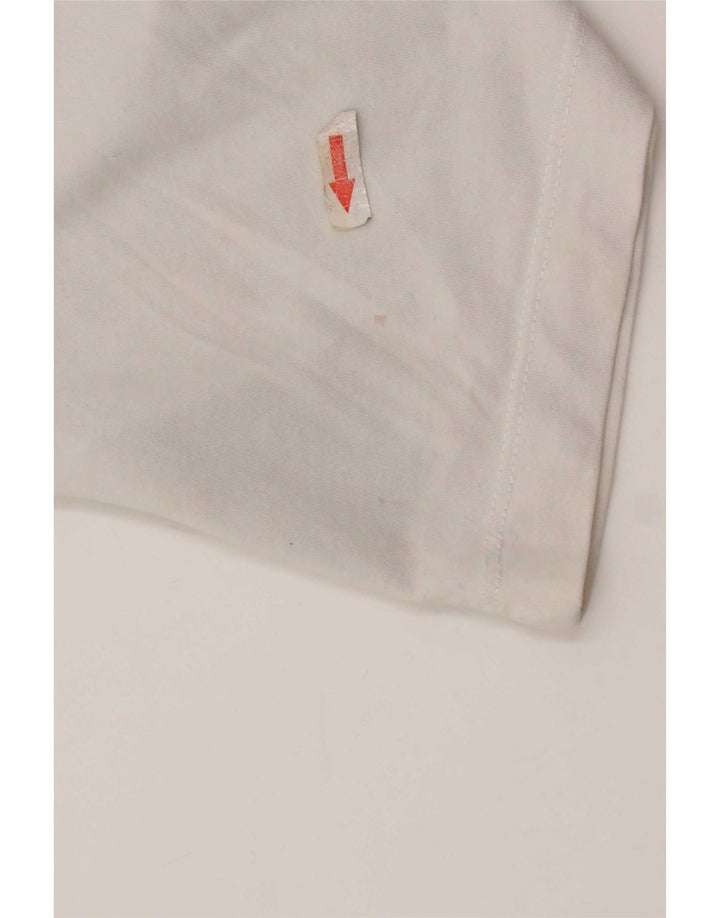 Tricou grafic Nike Dri Fit pentru bărbați Top din bumbac alb mediu