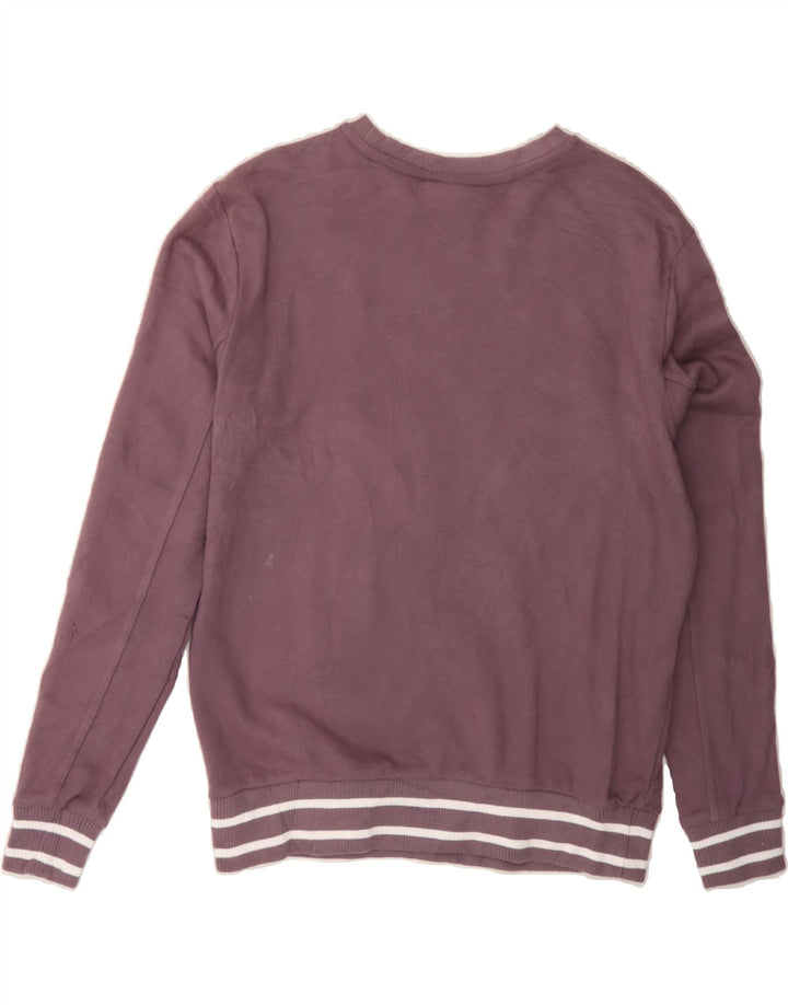 FILA Womens Oversized Sweatshirt Jumper UK 10 Small Purple Cotton Vintage Fila and Second-Hand Fila from Messina Hembry 