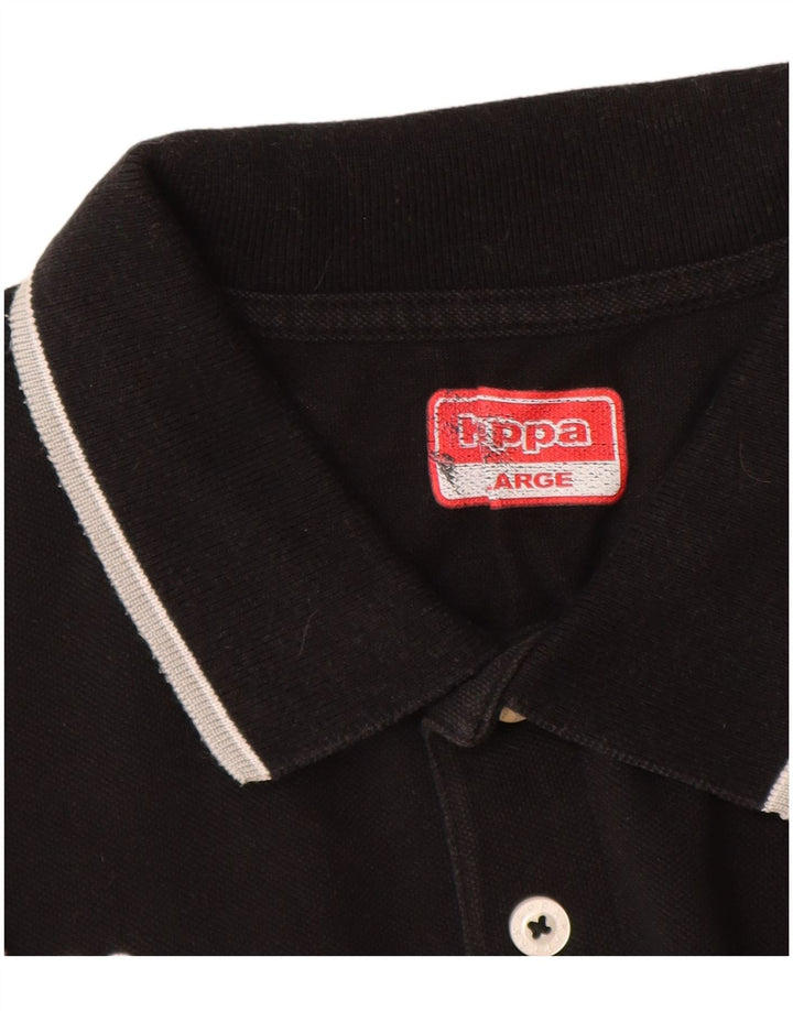 Cămașă polo pentru bărbați Kappa mare negru