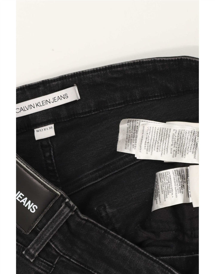 Blugi slim pentru bărbați Calvin Klein W32 L30 bumbac negru