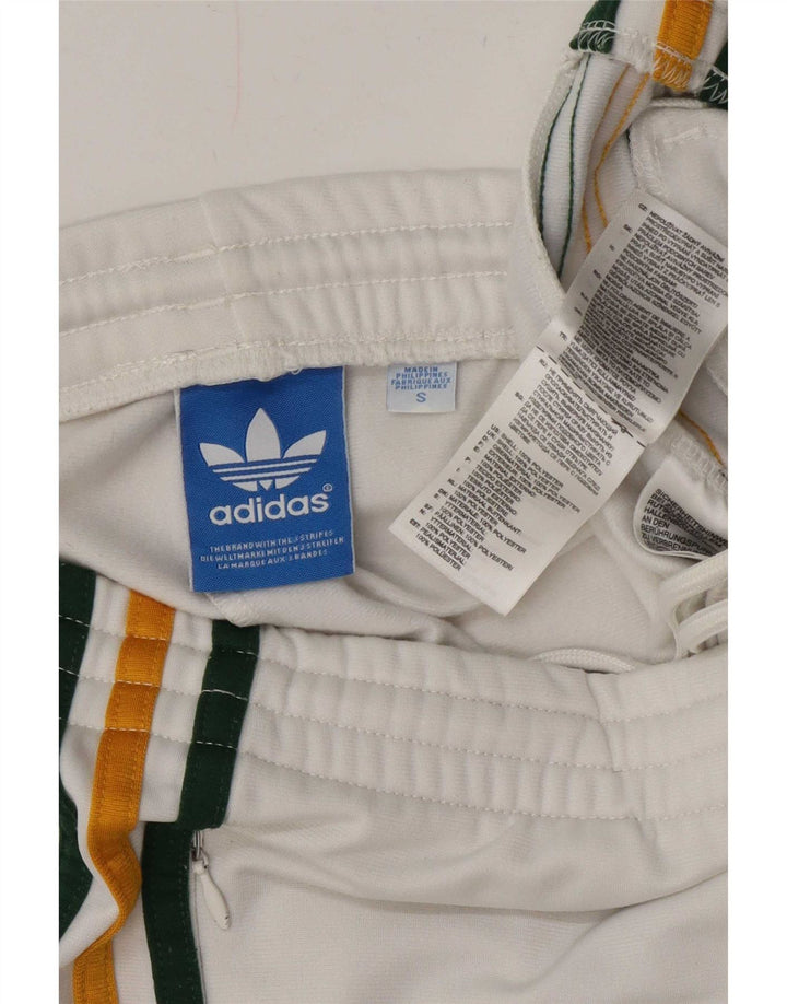 Pantaloni de trening Adidas pentru femei UK 10 Small White Poliester
