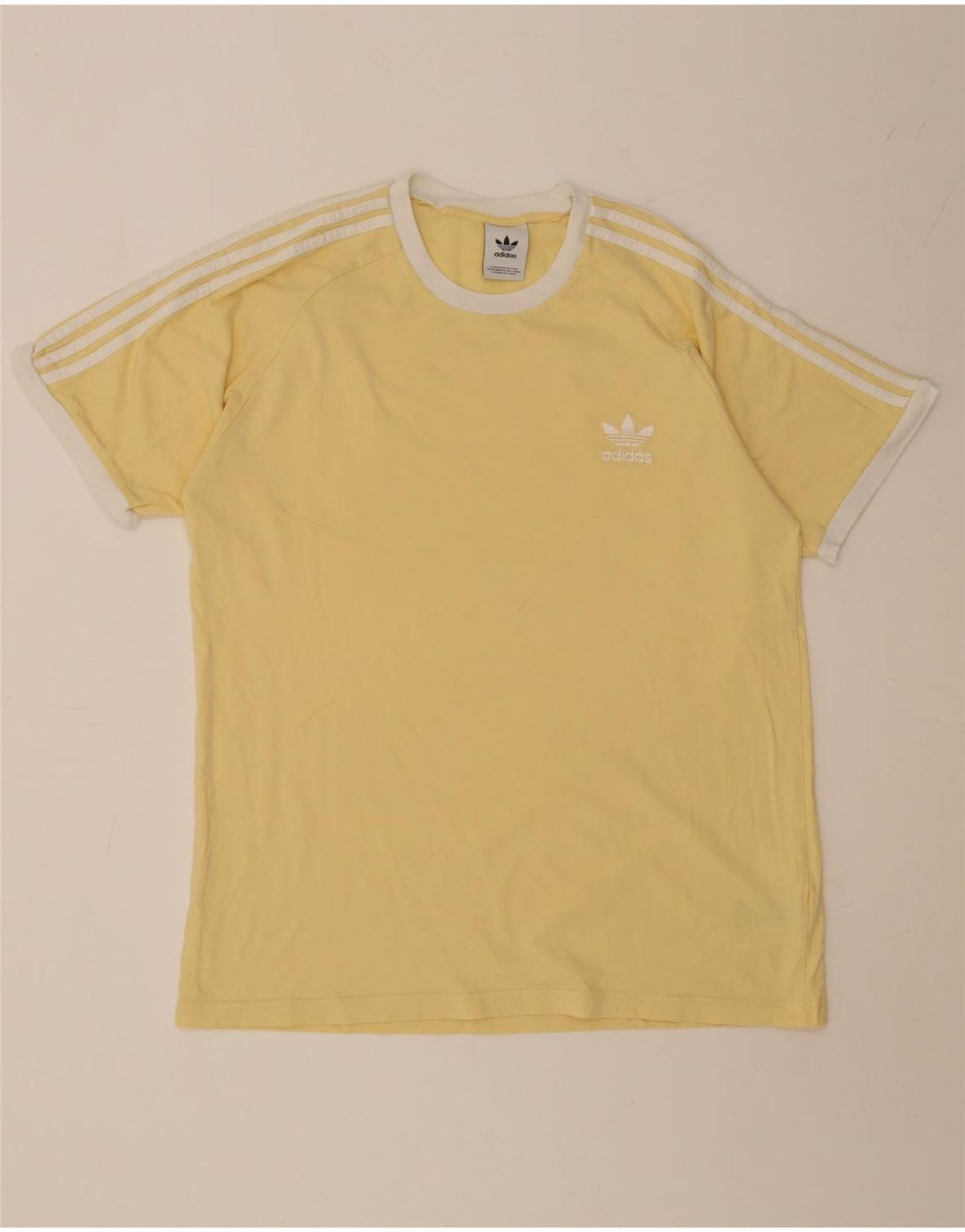Tricou pentru bărbați Adidas Top mare din bumbac galben