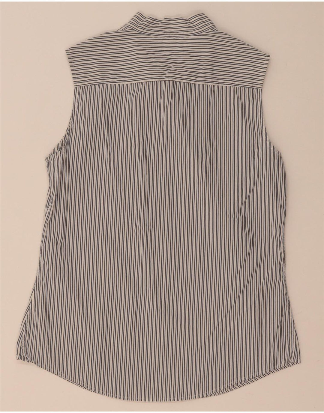 Cămașă pentru femei Tommy Hilfiger, fără mâneci, cu cravată în față US 8 Medium Grey Pinstripe
