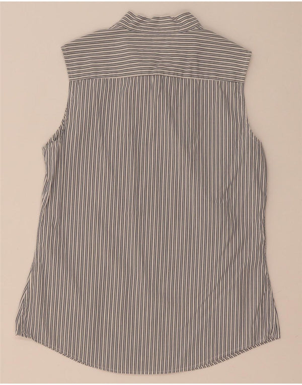 Cămașă pentru femei Tommy Hilfiger, fără mâneci, cu cravată în față US 8 Medium Grey Pinstripe