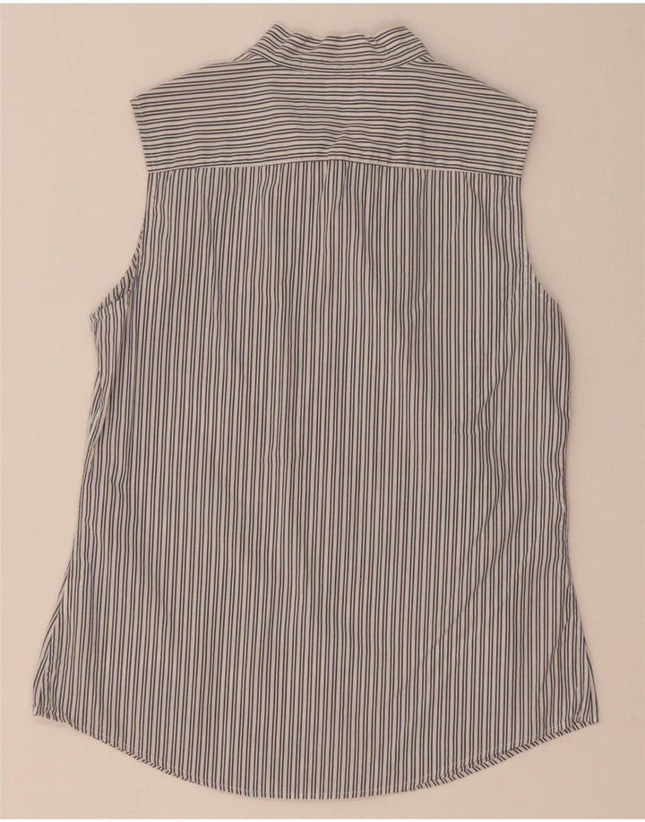 Cămașă pentru femei Tommy Hilfiger, fără mâneci, cu cravată în față US 8 Medium Grey Pinstripe