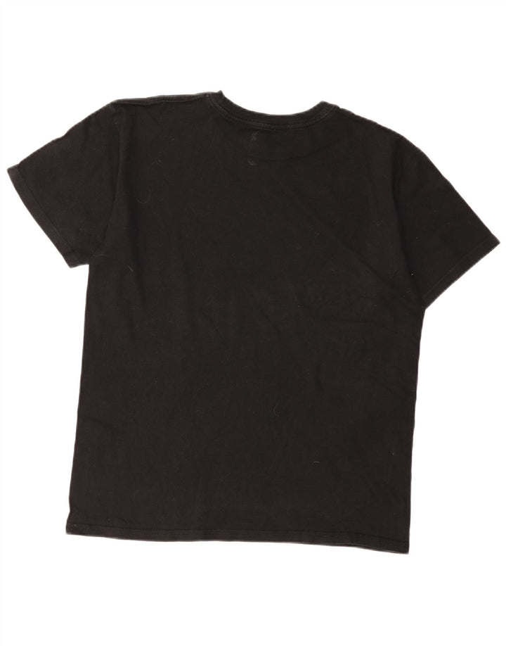 Tricou grafic Vans pentru bărbați Top mediu din bumbac negru