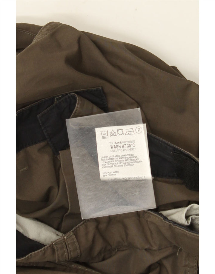MARKS & SPENCER Pantaloni cargo drepți pentru bărbați L40 L31 Poliamidă verde