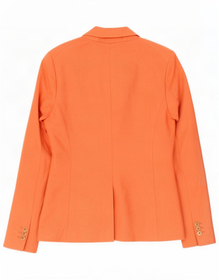 Jachetă Blazer Femei Massimo Dutti cu 1 nasture EU 38 Bumbac portocaliu mic