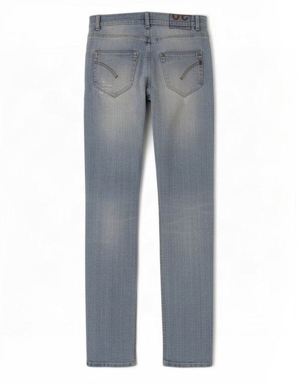 Dondup Blugi slim pentru femei Distressed W30 L33 Bumbac albastru
