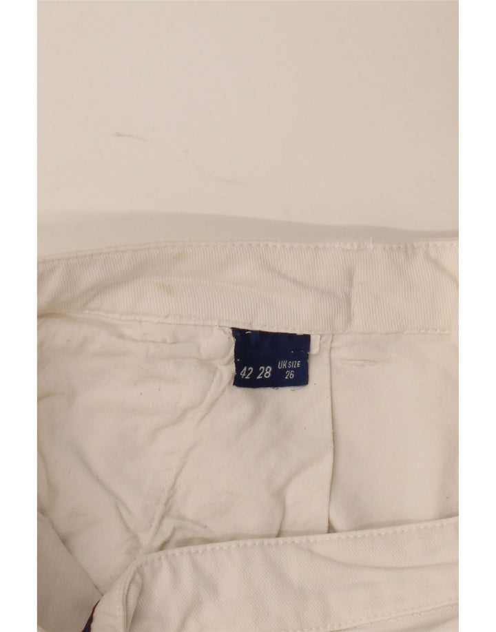 Trussardi Pantaloni Chino Femei W26 Small White