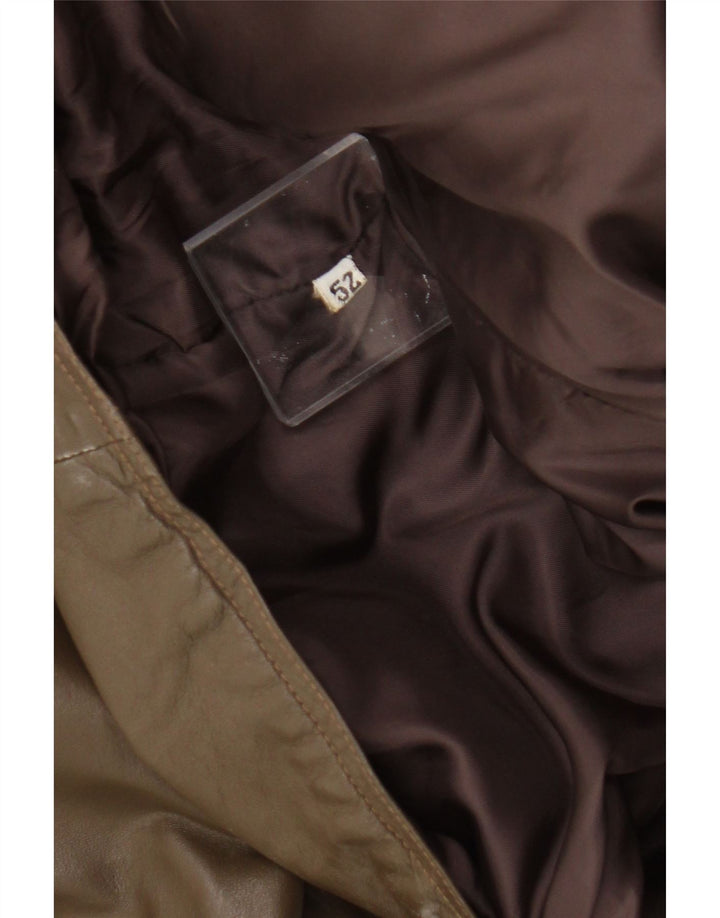 Geacă de piele vintage pentru bărbați IT 52 XL kaki