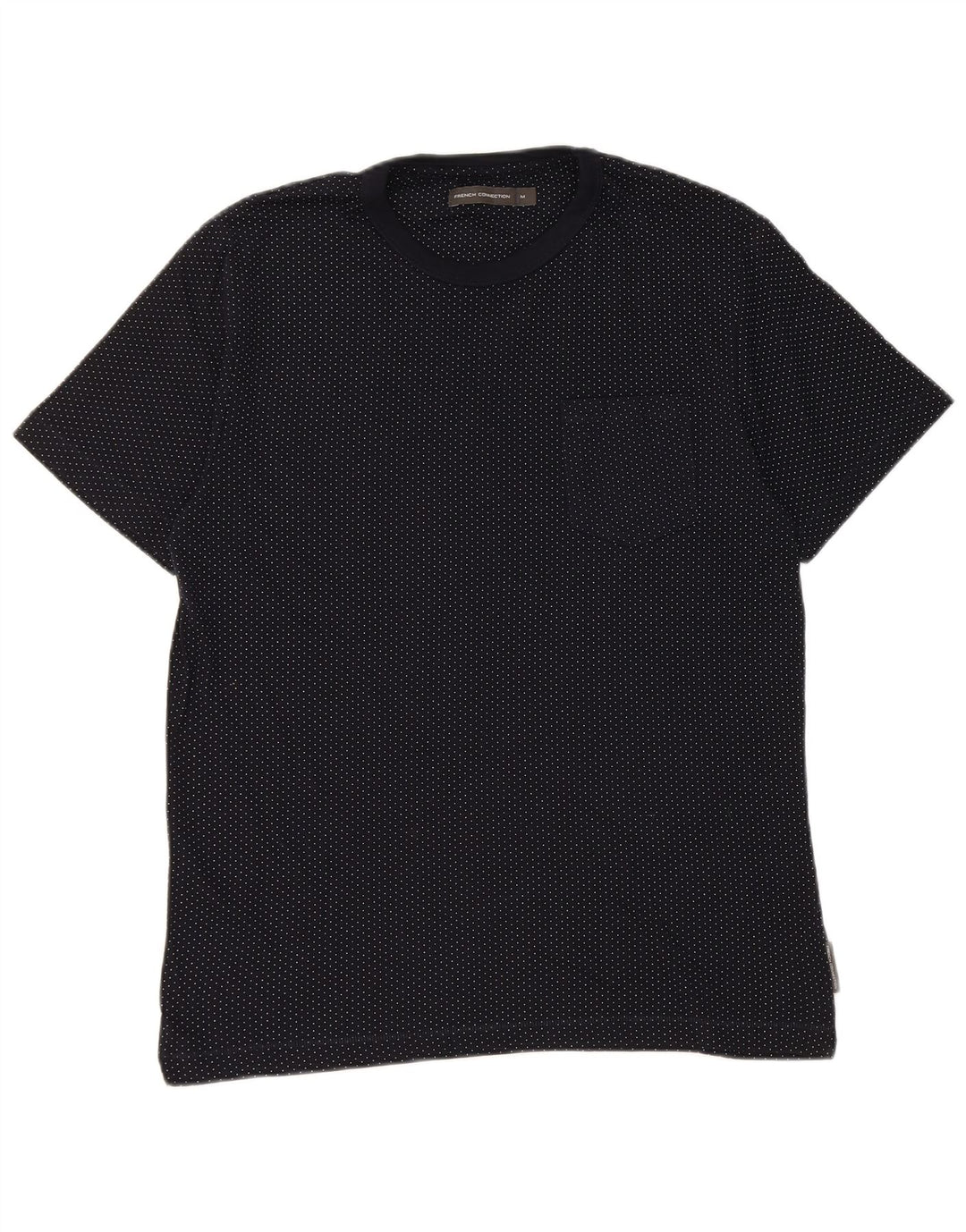 Tricou pentru bărbați French Connection Top Mediu Bleumarin Bumbac cu pete