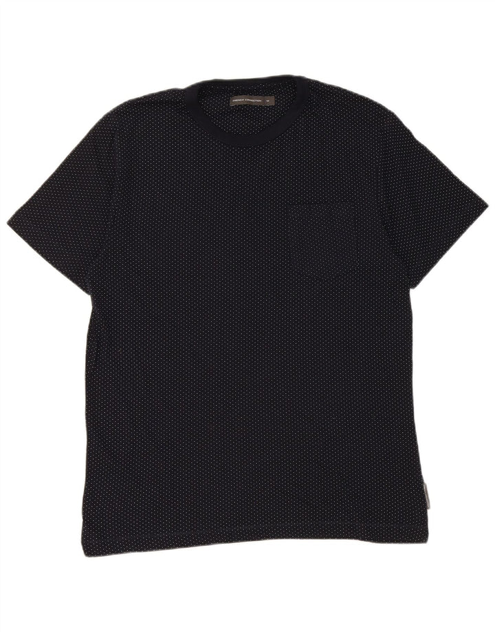 Tricou pentru bărbați French Connection Top Mediu Bleumarin Bumbac cu pete