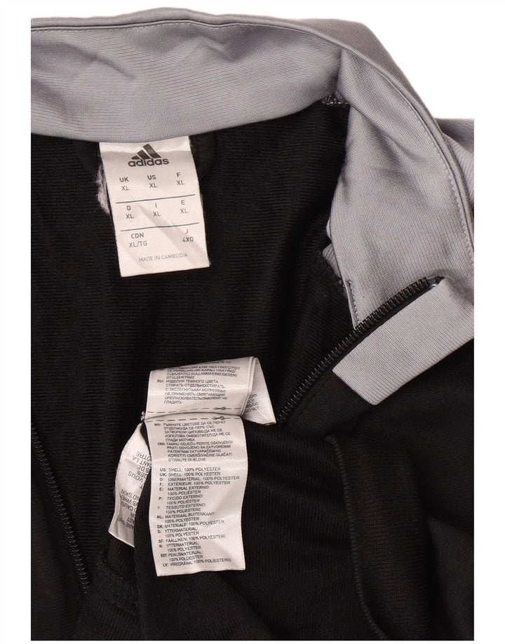 Jachetă de trening pentru bărbați Adidas, XL, poliester color bloc negru