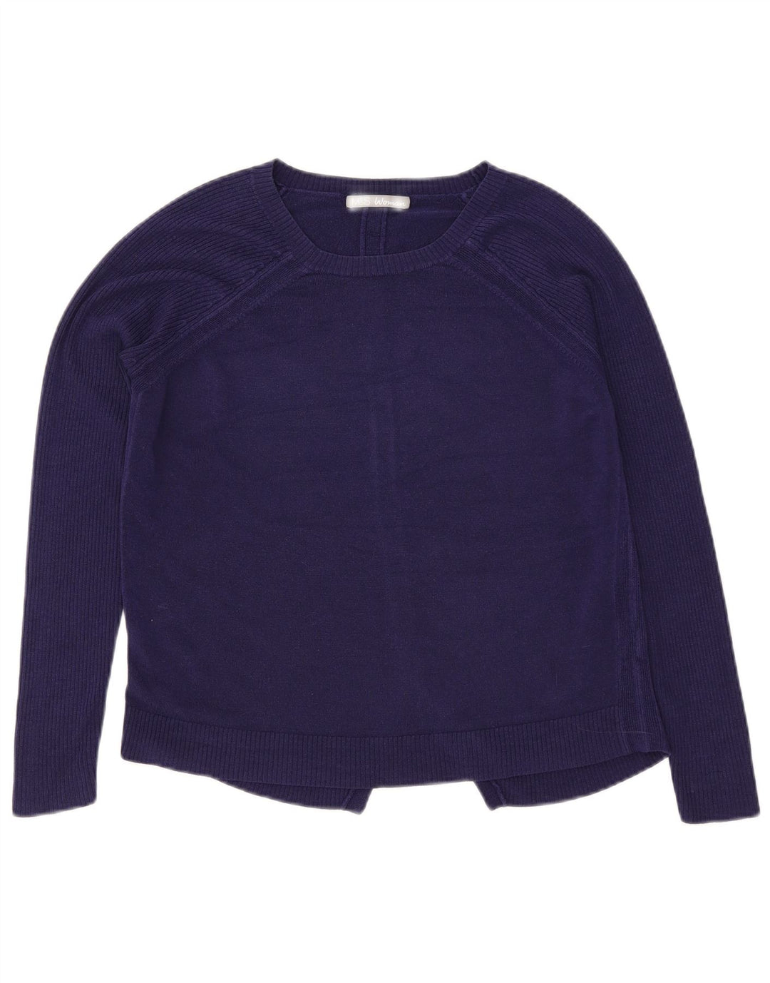 Pulover pentru femei Marks & Spencer cu decolteu cu barca UK 12 Medium Bleumarin
