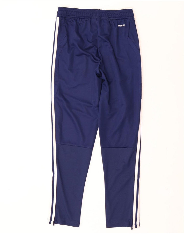 Pantaloni de trening Adidas Aeroready pentru baieti 11-12 ani poliester bleumarin