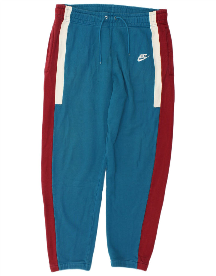 Pantaloni de trening pentru bărbați Nike Pantaloni de jogging, albastru mediu, bumbac color bloc