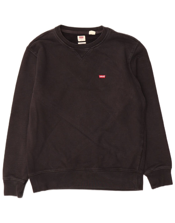 Levi's Mens Standard Sweatshirt Jumper Small Black Cotton