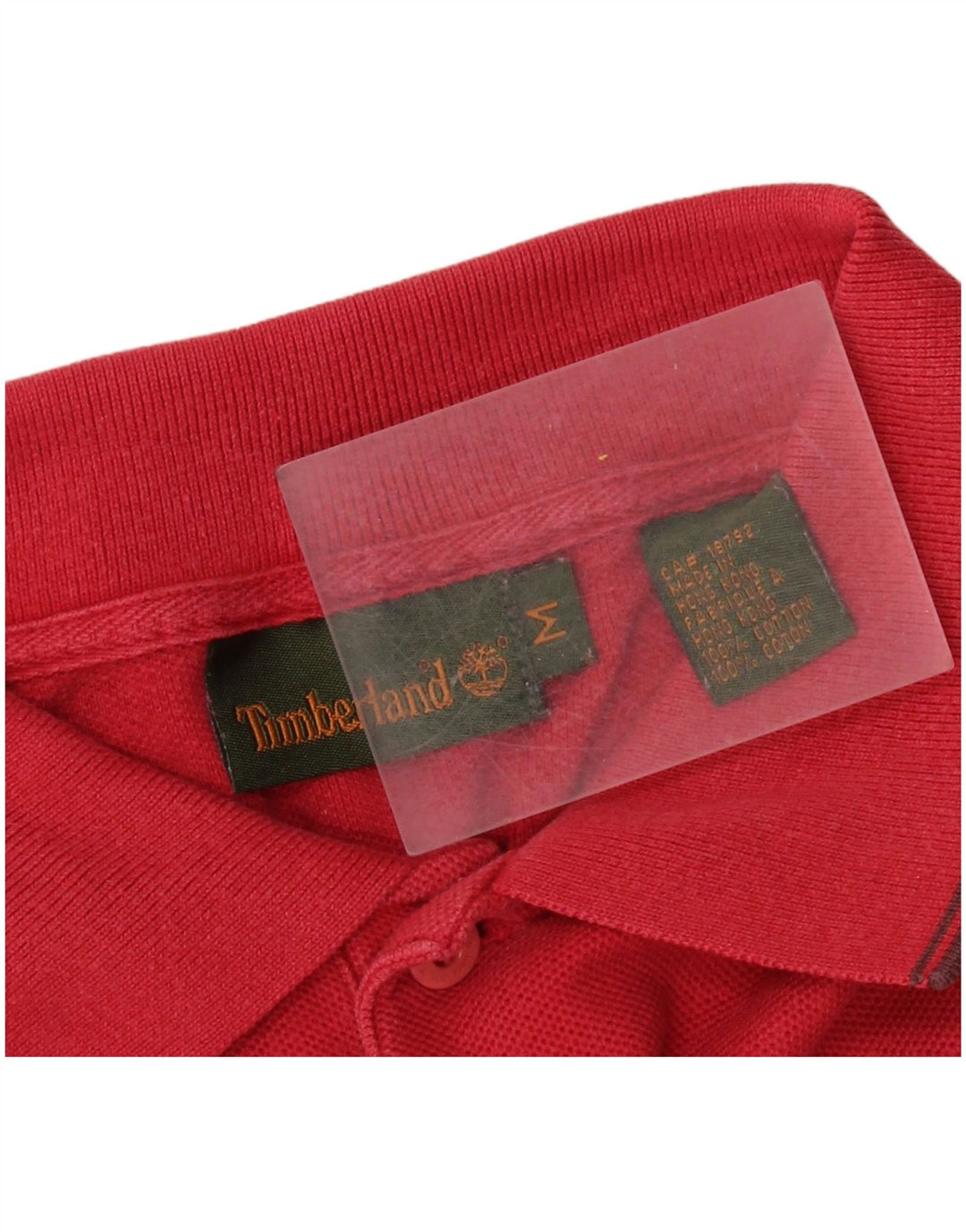 Tricou polo Timberland pentru bărbați, bumbac roșu mediu