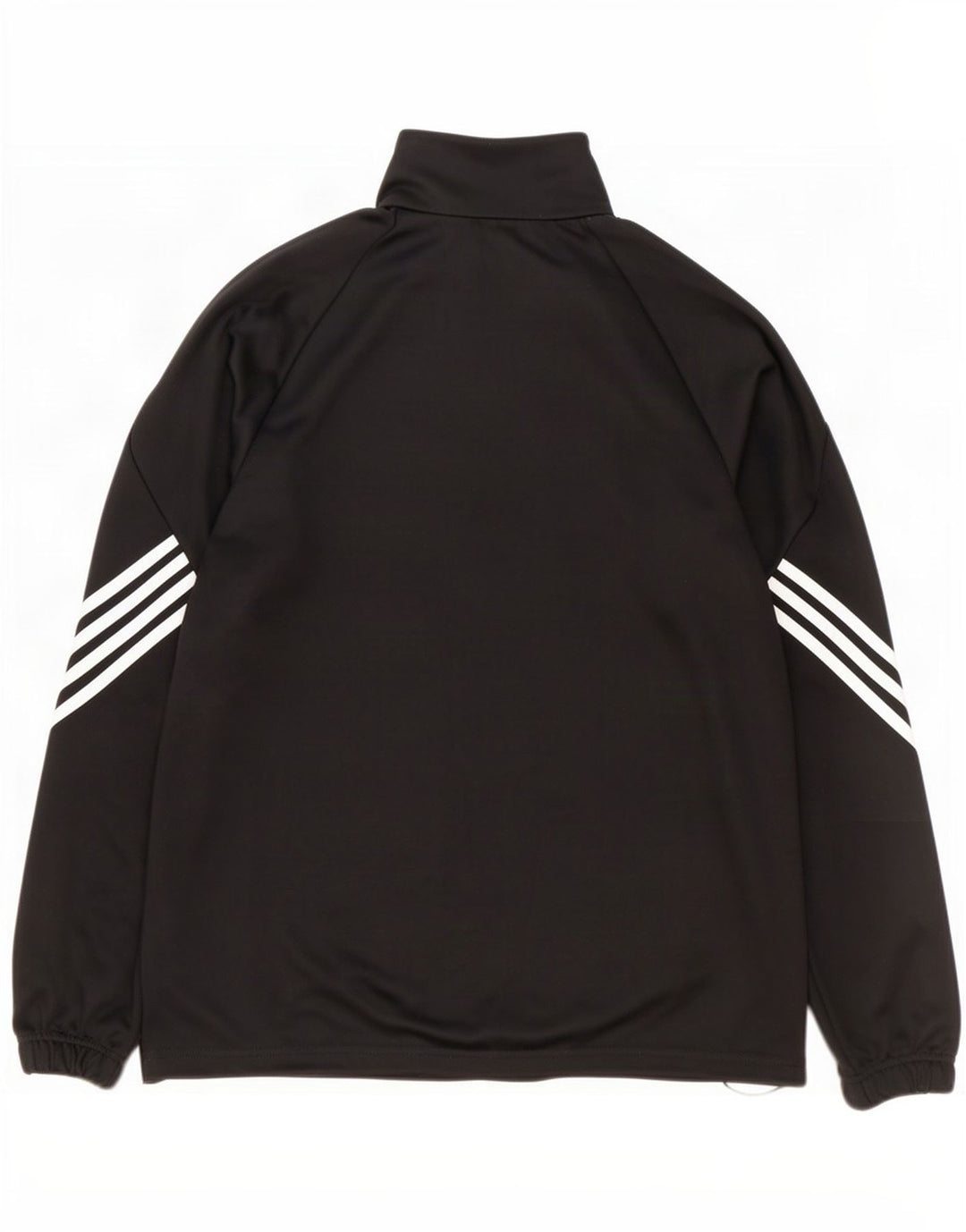 Adidas Climalite Zip Neck Pullover Trening Top Mare Poliester Negru