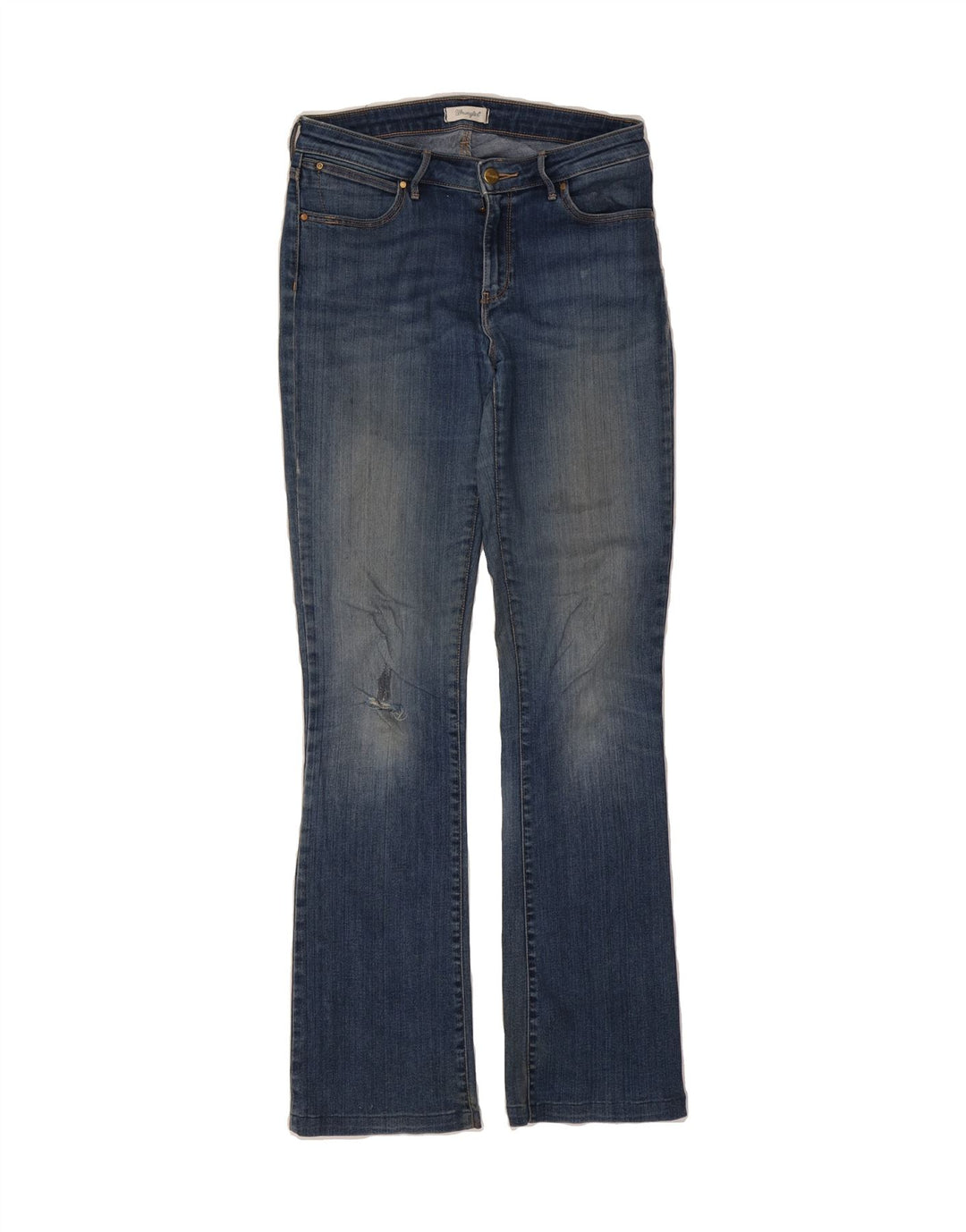 WRANGLER Womens Bootcut Jeans W29 L31 Blue Cotton Vintage Wrangler and Second-Hand Wrangler from Messina Hembry 