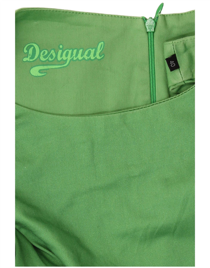 Rochie de bază fără mâneci cu grafică Desigual pentru femei EU 40 Medium Green Geometric