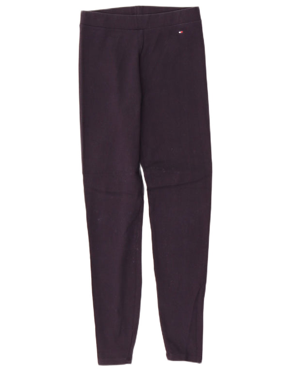 Leggings cu grafică Tommy Hilfiger pentru femei UK 10 mici, albastru bleumarin, bumbac