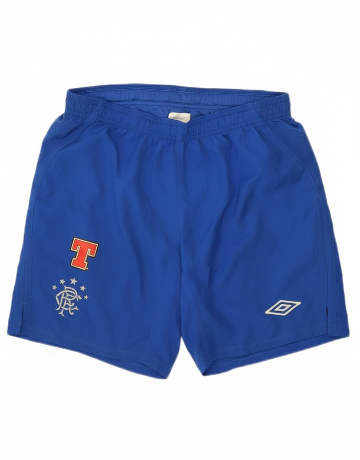 Pantaloni scurți sport grafic Umbro pentru bărbați, albastru mediu sport