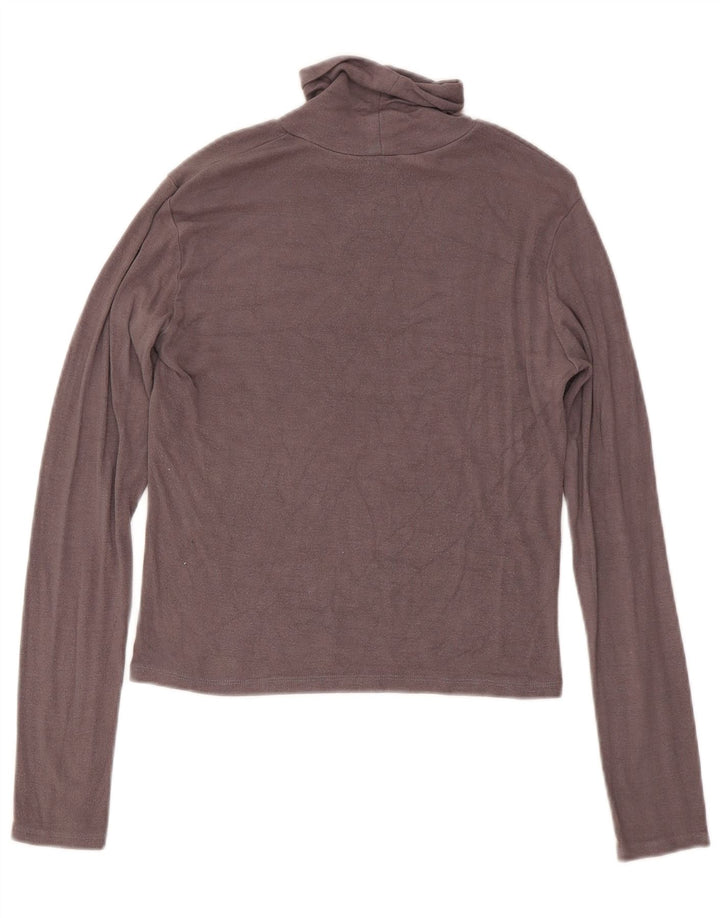 Crop Top pentru femei Zara cu mânecă lungă UK 14 mare gri