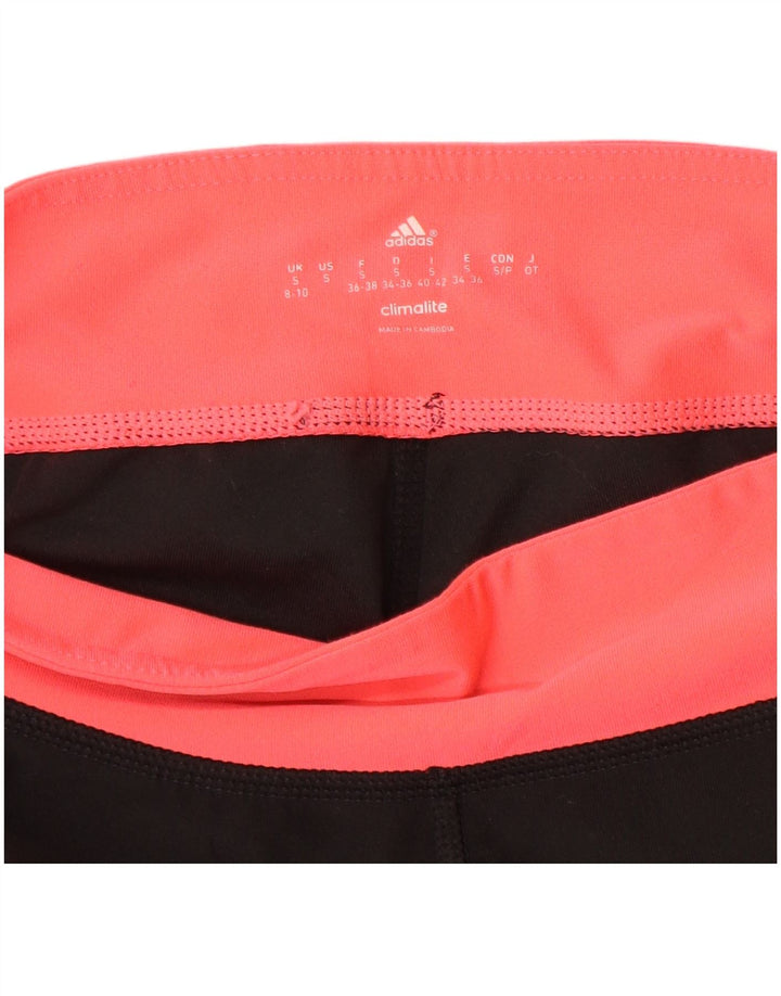 Leggings Climalite ADIDAS pentru femei UK 8/10, negru, colorblock mici