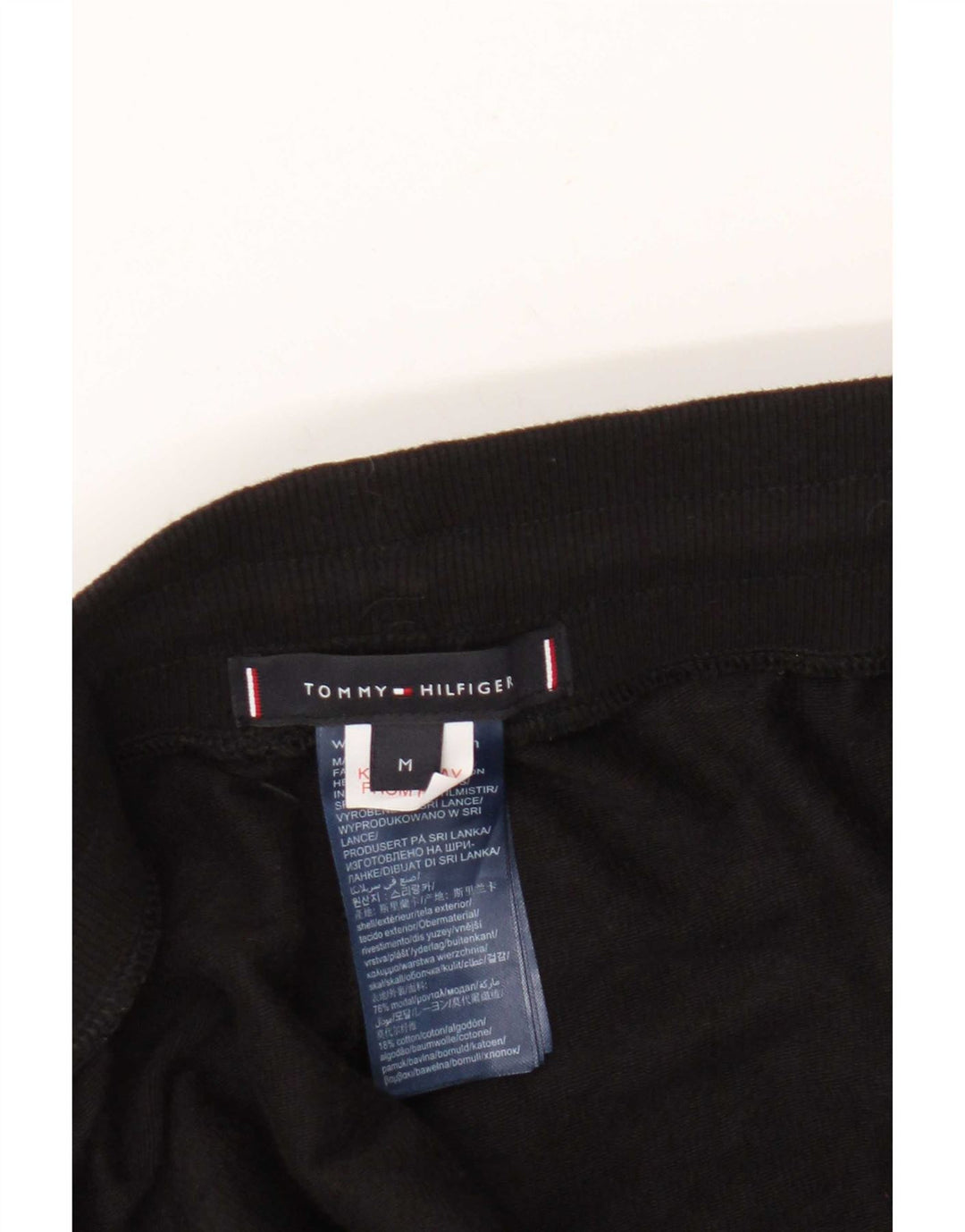 Pantaloni de trening pentru bărbați Tommy Hilfiger Pantaloni de jogging Medium Black Colorblock