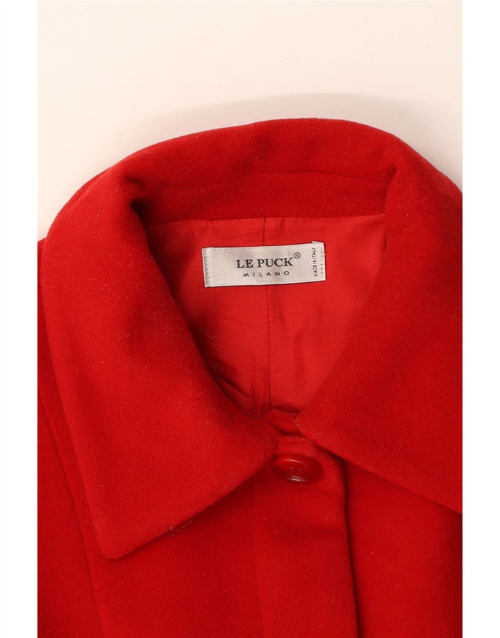 LE PUCK Palton pentru femei UK 10 Small Red