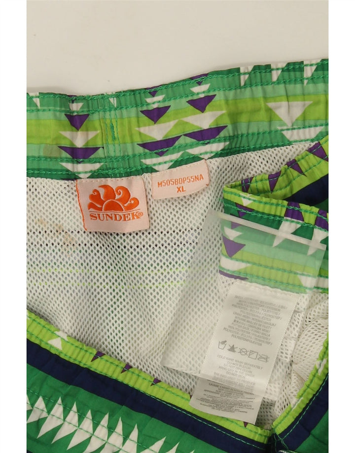 Sundek Pantaloni scurți de înot pentru bărbați XL poliester geometric geometric