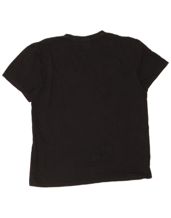 Tricou Bărbați Fila Top Mediu Negru Bumbac
