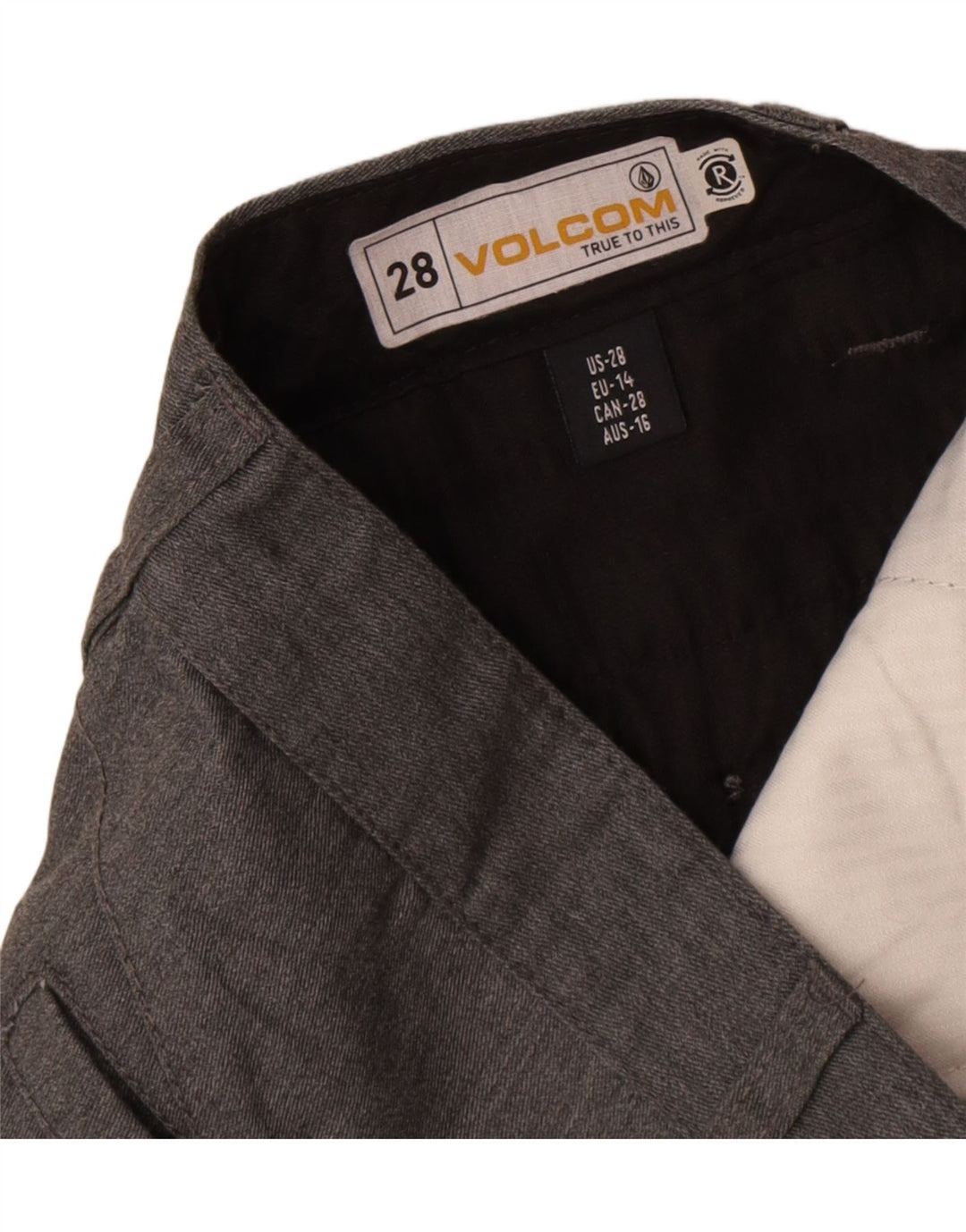 Pantaloni scurți chino pentru bărbați Volcom W28 Small Gri Poliester