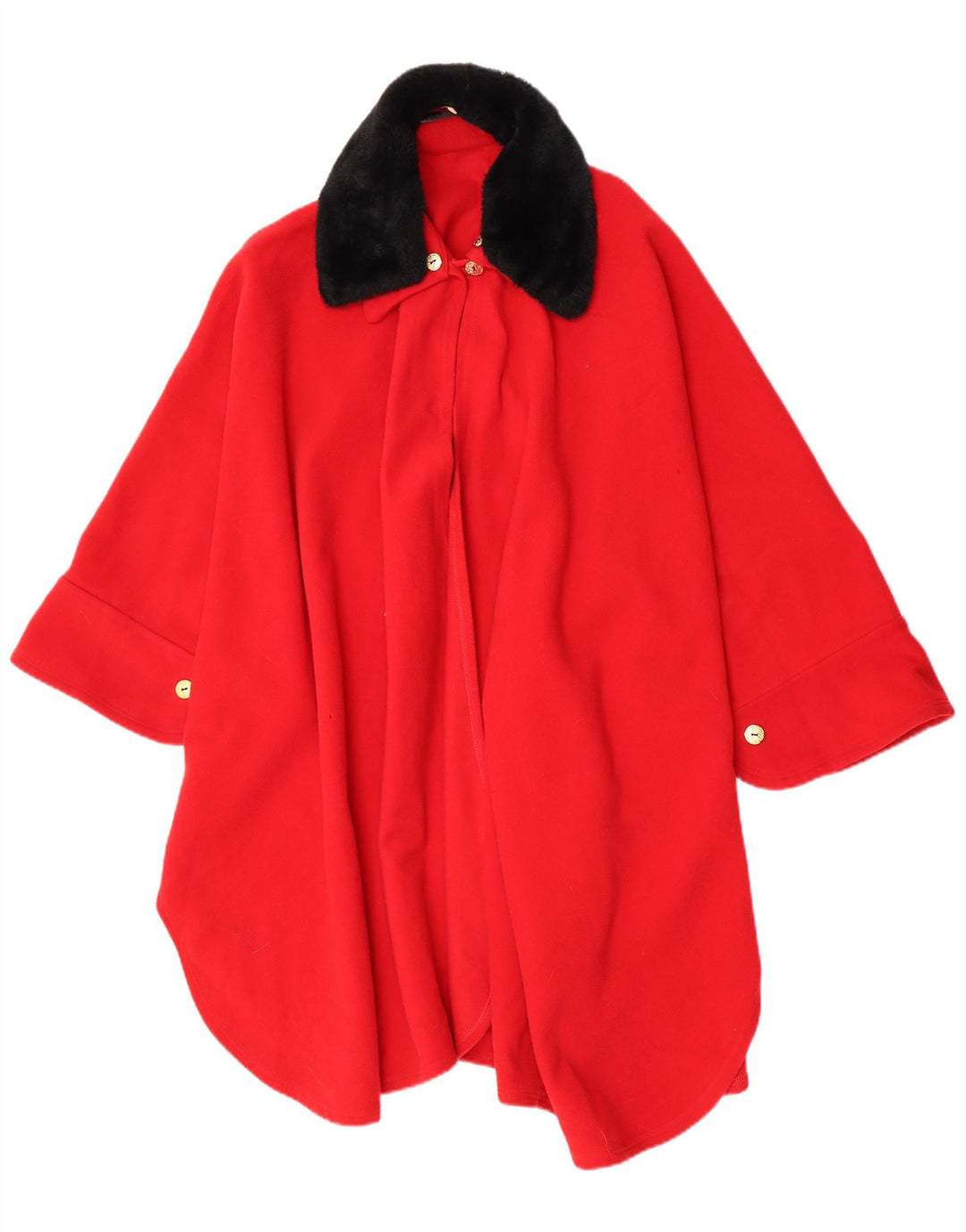 Manta Poncho Vintage pentru Dama Marime Unia Rosie