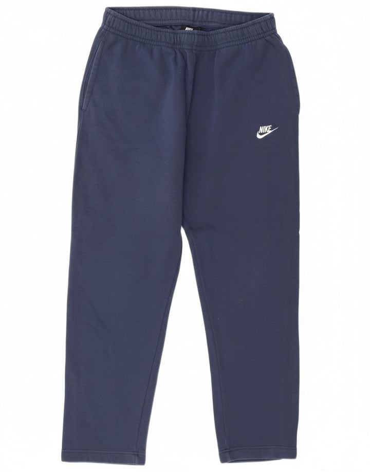 Pantaloni de trening Nike pentru bărbați, bumbac mediu albastru bleumarin