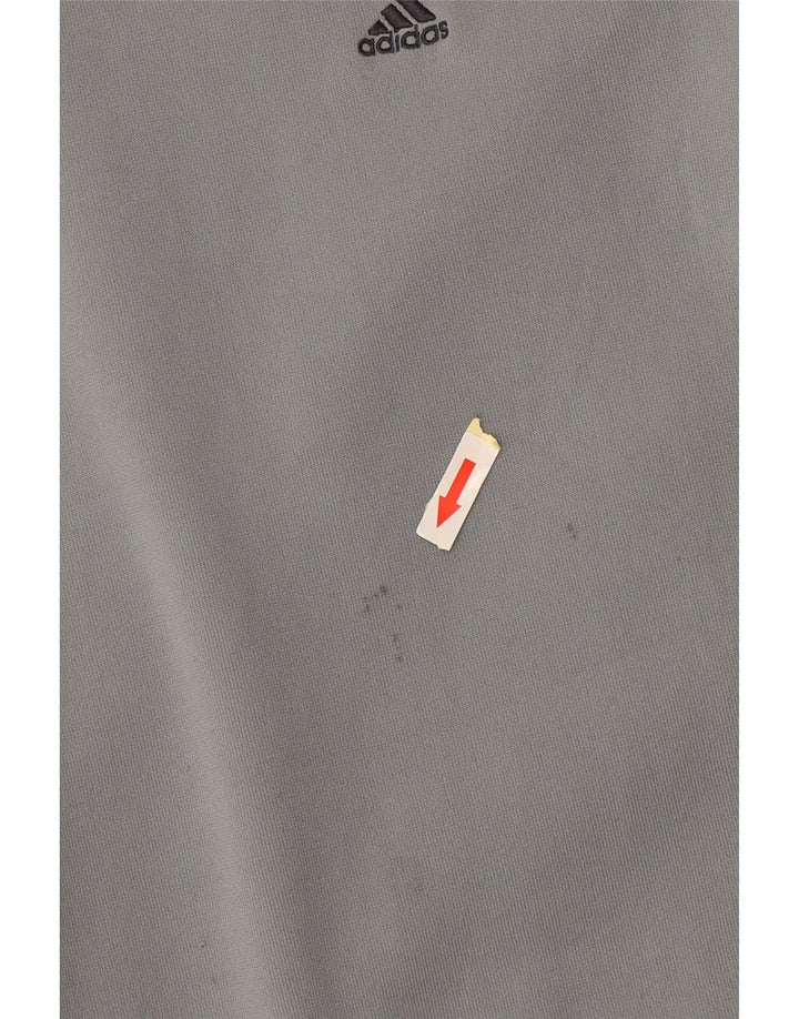 Pulover adidas pentru bărbați, mic, gri, poliester color bloc