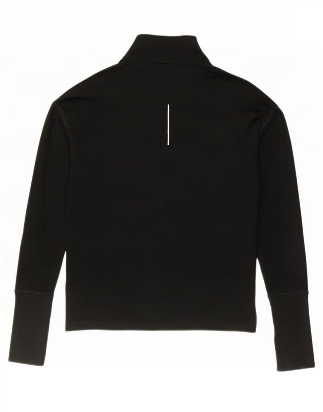 Top de trening pentru bărbați Dri Fit, cu fermoar și gât, negru