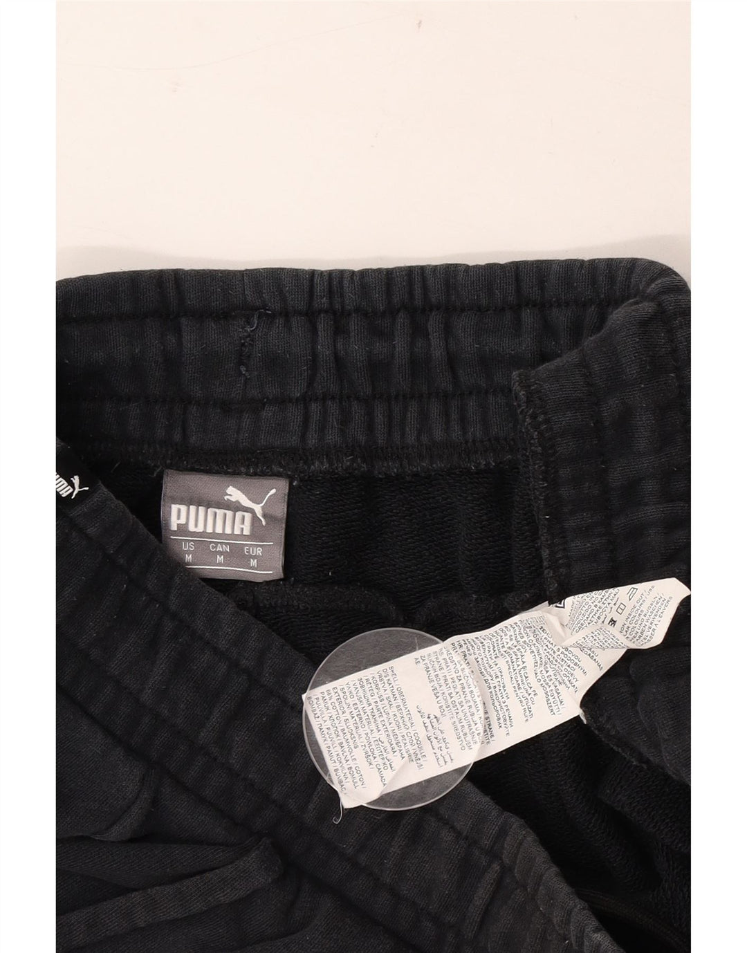 Pantaloni scurți sport Puma pentru bărbați, bumbac mediu negru