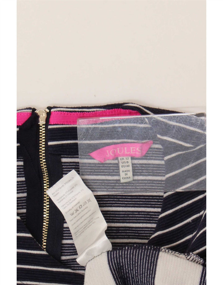 Rochie de bază Joules pentru femei UK 12 Medium Bleumarin cu dungi Nautical