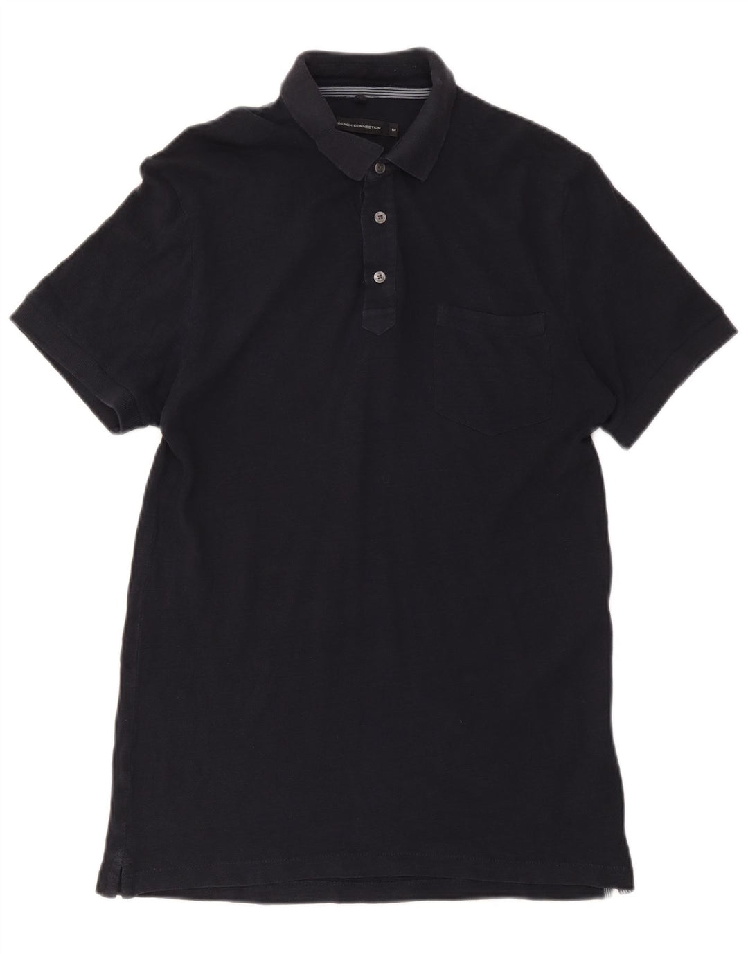 Tricou polo obișnuit pentru bărbați French Connection, bumbac albastru bleumarin mediu