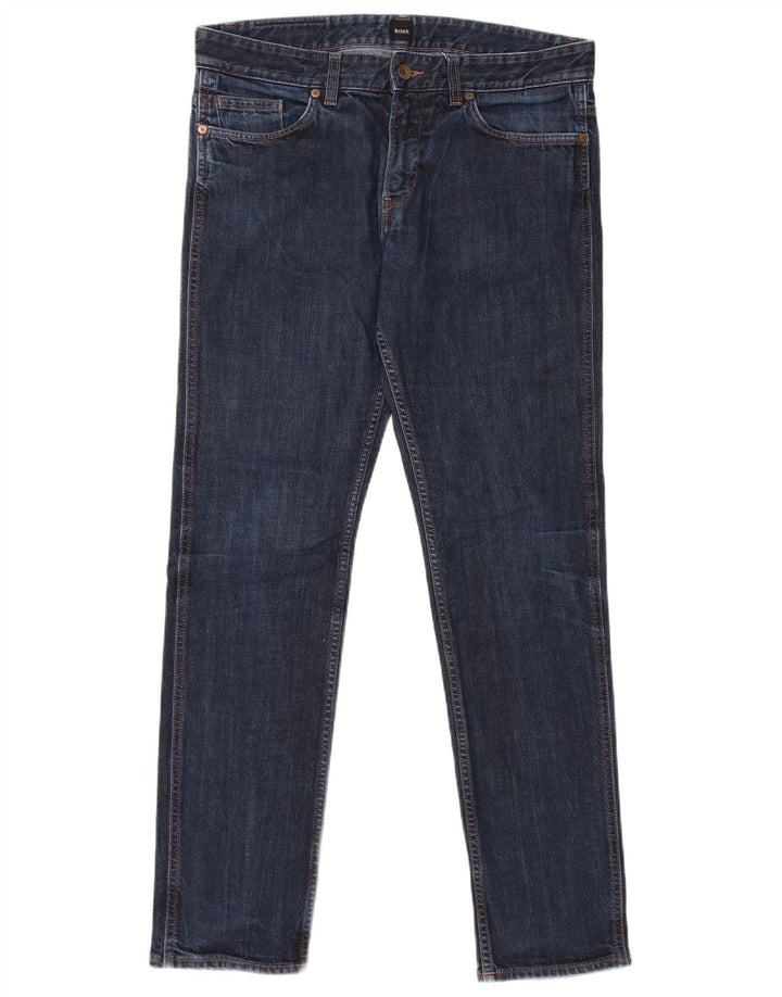 Blugi slim pentru femei Hugo Boss W33 L32 Bumbac albastru