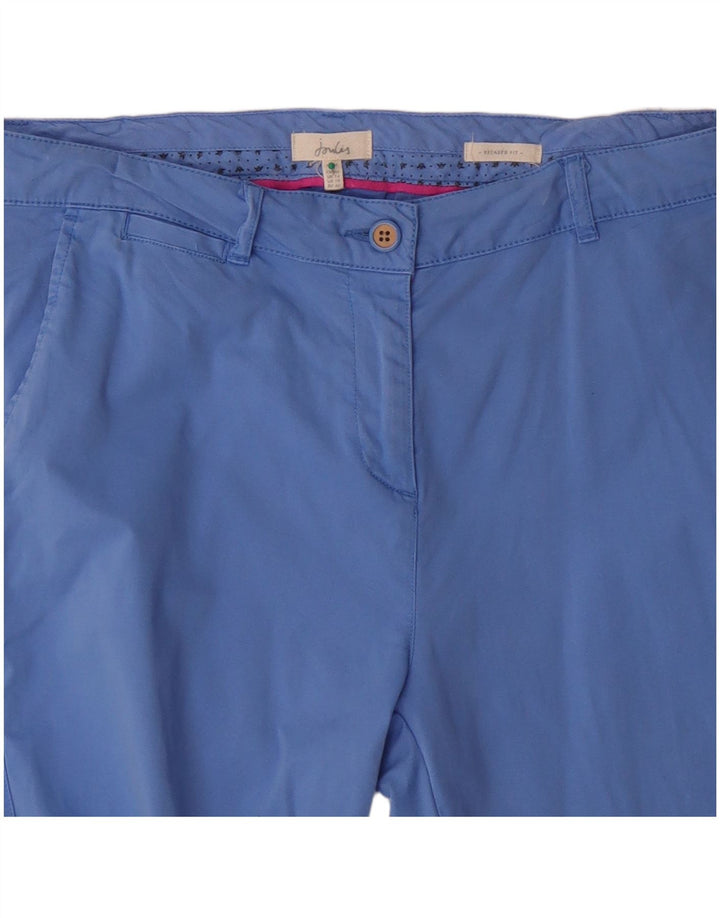 Pantaloni chino pentru femei JOULES, cu croiala relaxată, Marea Britanie 14, L34 L30, albastru, bumbac